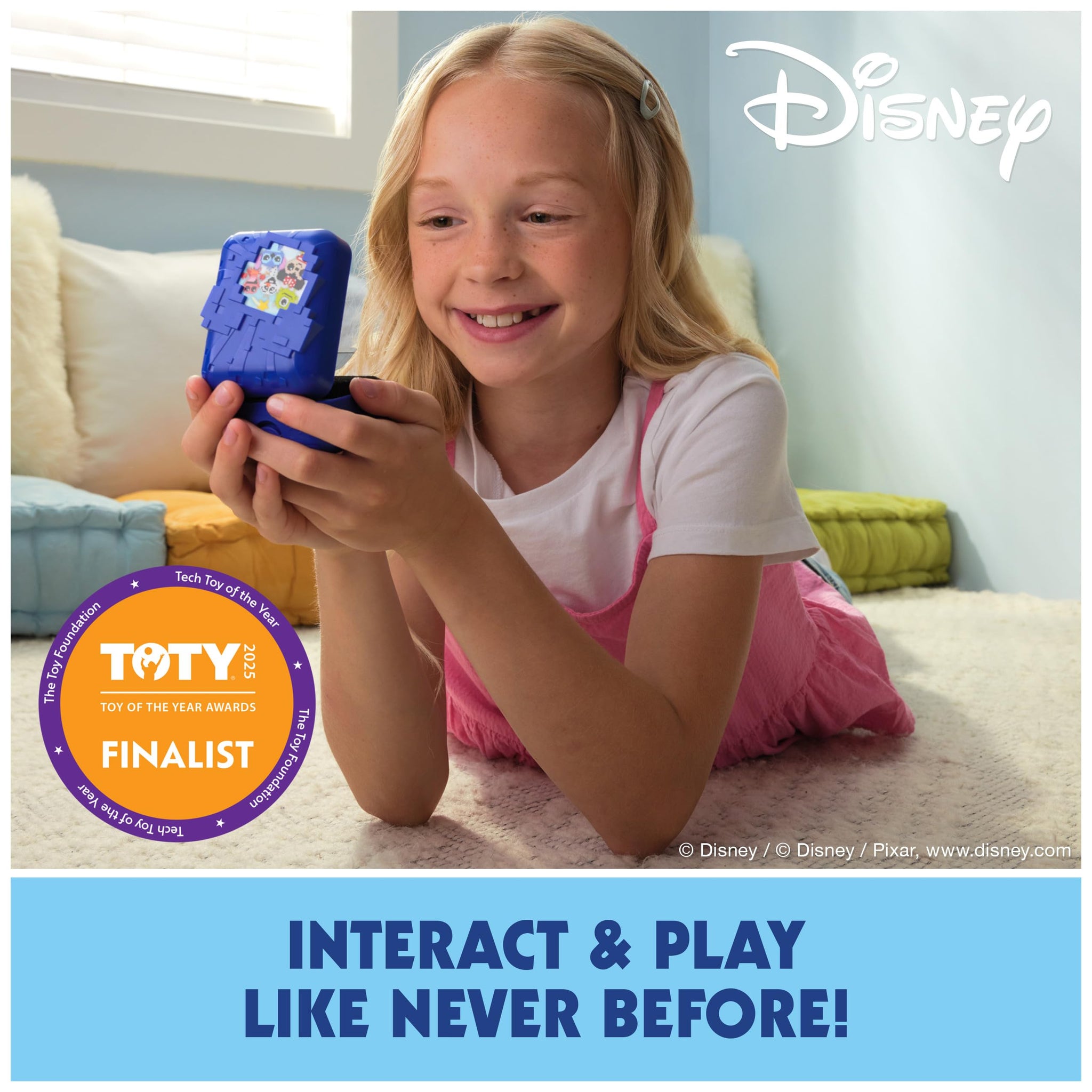 Disney with 30 Interactive Characters Inside, Reacts to Swipes, Tilts & Taps, Disney Toys & Digital Pet Kids Toys for Girls, Boys & Fans